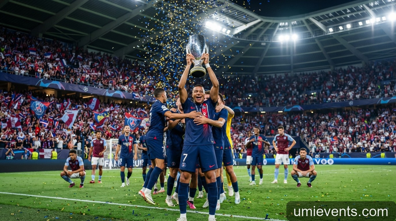Siêu cúp châu Âu 2026: PSG khẳng định vị thế nhà vua với chiến thắng trước Aston Villa